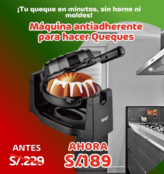 Máquina Eléctrica Antiadherente para hacer Queques